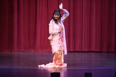 Burmese dance performer.