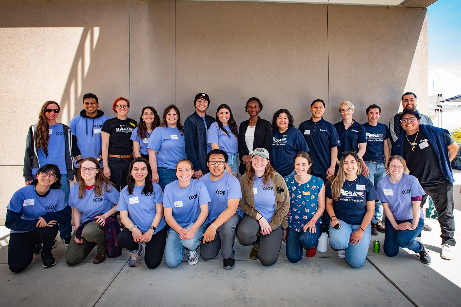 The Community College Outreach Program leadership team and College of San Mateo MESA Program team at CCOP’s inaugural Day of Science Symposium held on the campus of College of San Mateo.