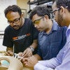 Stanford-India Biodesign fellows Debayan Saha, Shashi Ranjan and Harsh Sheth / Kurt Hickman