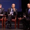 Plenary panelists Anthony Early Jr and Kenneth Chenault and moderator Jeh Johnson / Photo: L.A. Cicero