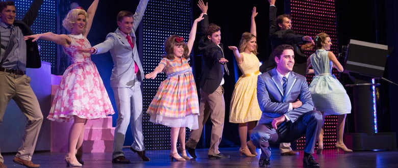 Scene from student production of Hairspray