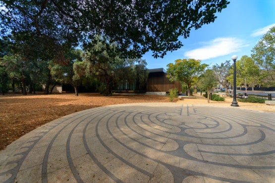 labyrinth at Windhover contemplative center / L.A. Cicero