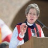 The Most Rev. Dr. Katharine Jefferts Schori gives her address at Stanford University's 2016 Baccalaureate celebration