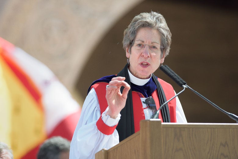 The Most Rev. Dr. Katharine Jefferts Schori gives her address.