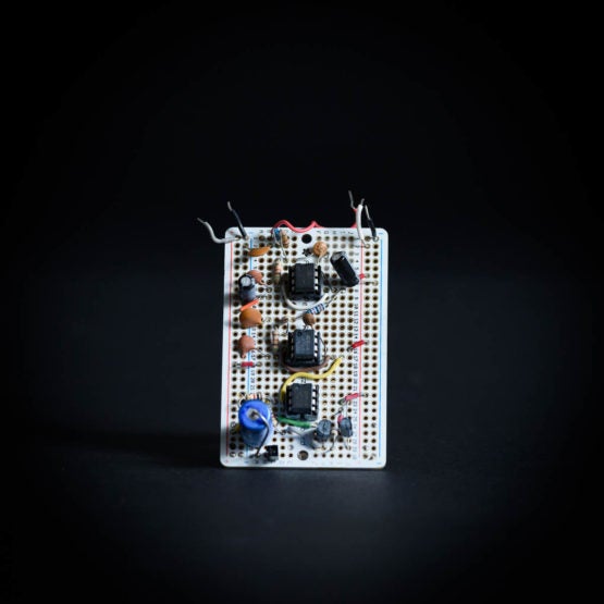 White electronic circuit board