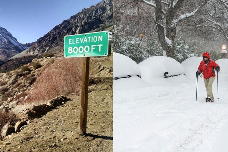 Tioga Pass with too little snow and Washington DC with too much