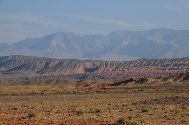 The Hangay Mountains of central Mongolia today serve as a large topographic barrier blocking moisture from reaching the Gobi Desert and interior Asia. Stanford doctoral candidate Jeremy Kesner Caves examined the uplift of the Hangay in the early Neogene, which may have helped to initiate aridification of interior Asia. 