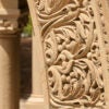 detail of carved sandstone arch