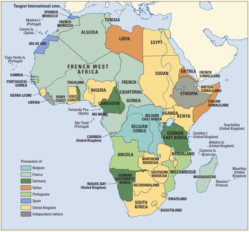 Africa in 1912
