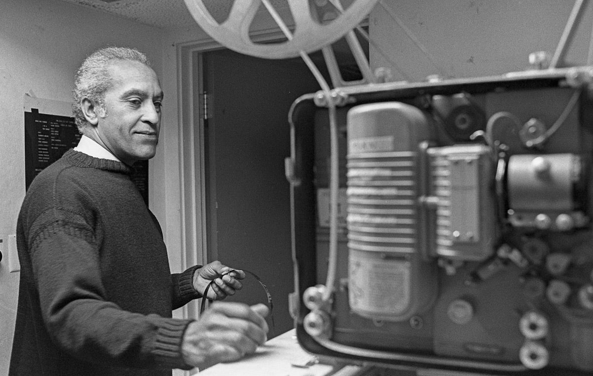 Ronald Alexander with film equipment