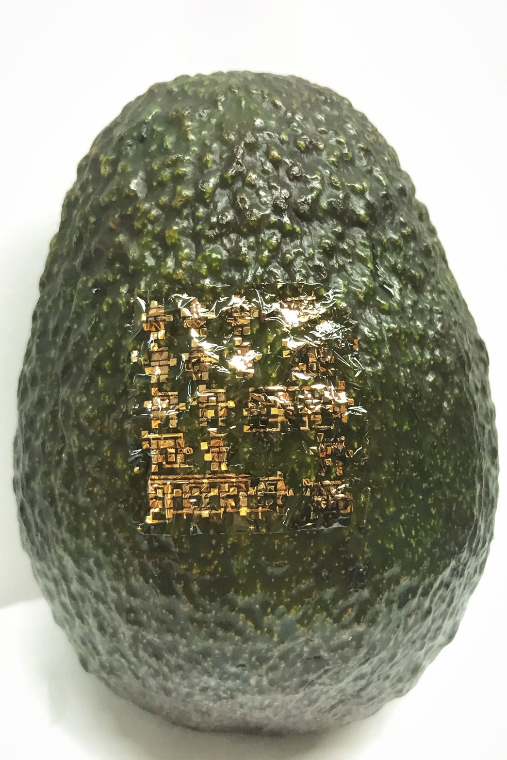 Flexible, biodegradable semiconductor on an avacado