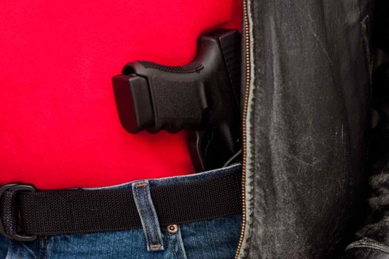 Handgun in waistband