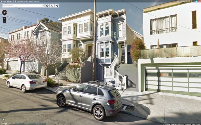 Google Street View image of a neighborhood in San Francisco.