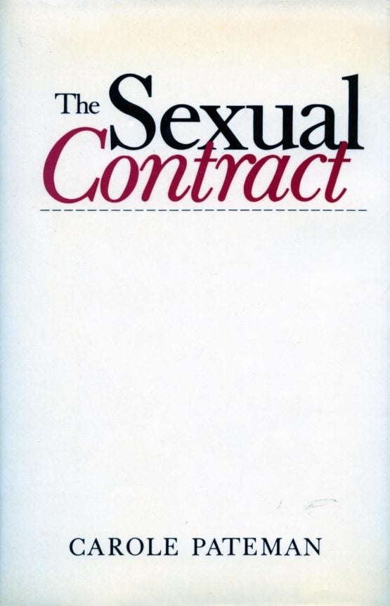 The Sexual Contract, published in 1988, is considered to be a classic work of political philosophy.