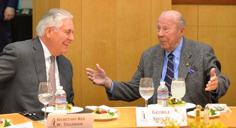 Tillerson and Shultz