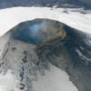 Aerial view of Villarica volcano.