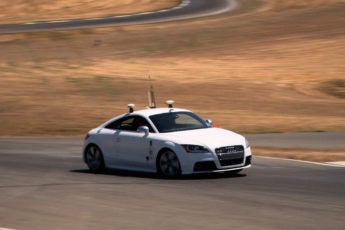 Autonomous car on racetrack