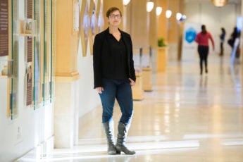 Risa Wechsler standing in a hallway
