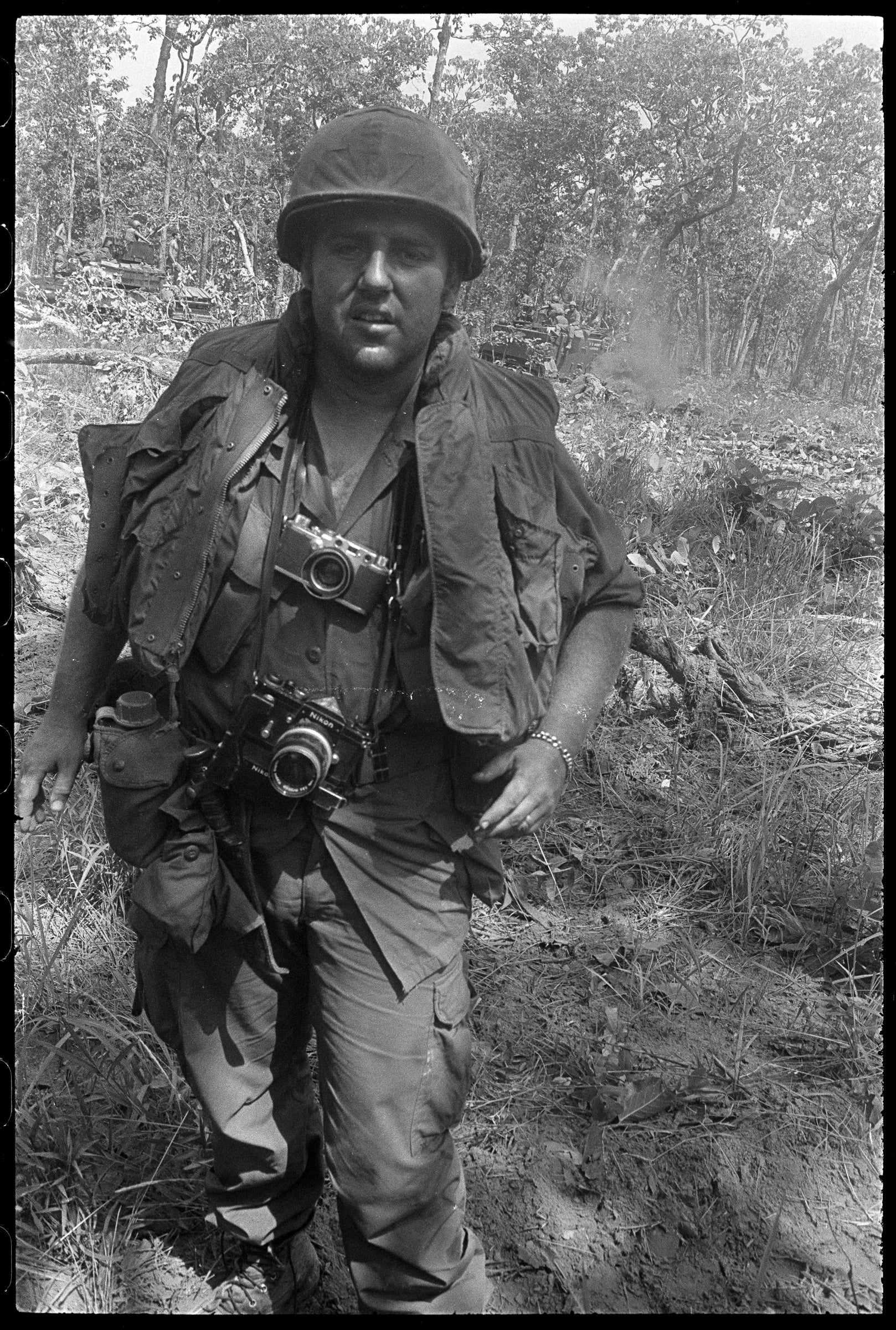 Overseas Weekly reporter and Pacific Bureau Chief (1972-73) Don Hirst. May 11, 1970, Cambodia