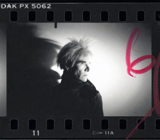 Detail from Warhol contact sheet