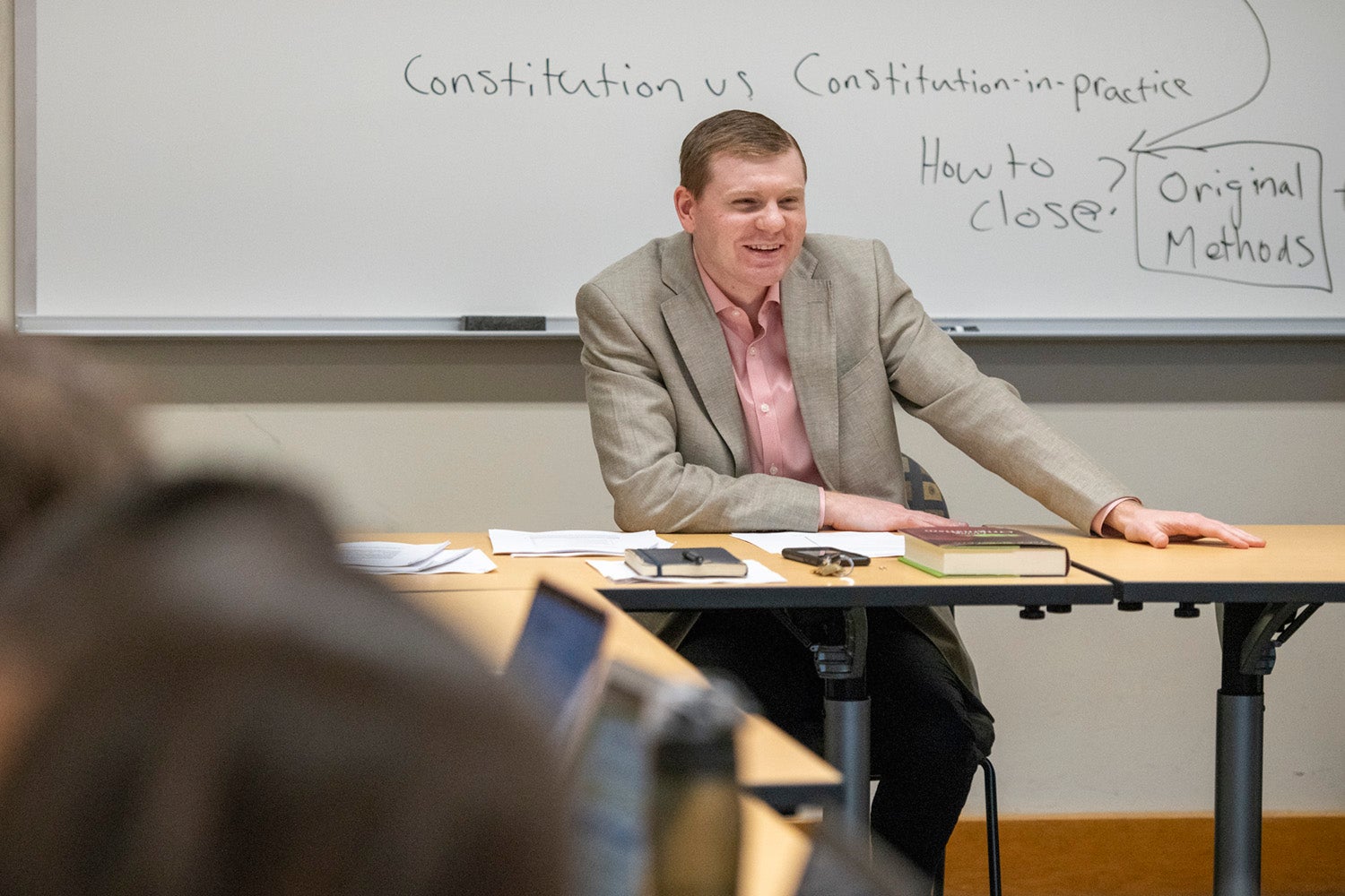 Jonathan Gienapp, Assistant Professor of History teaching HISTORY 252: Originalism and the American Constitution: History and Interpretation.