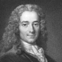 engraving of Voltaire