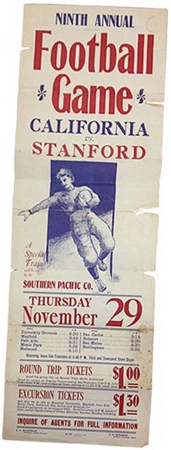 A ticket from the ninth annual Big Game in 1900.