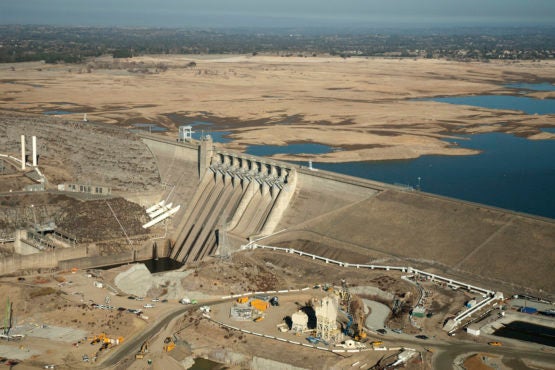 Folsom Lake during drought