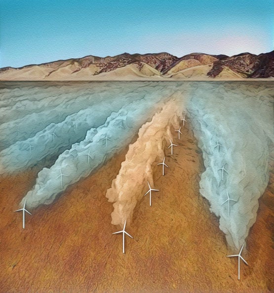Wind farm art