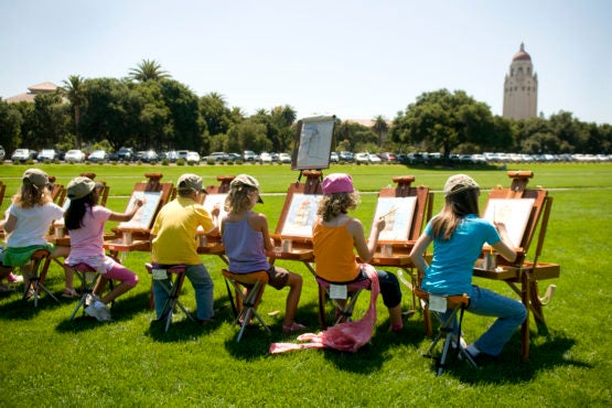 Summer campers on campus