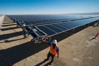 The Stanford Solar Generating Station in Kern County, Calif., will provide more than 50 percent of the campus's electricity when it comes on line in December 2016.