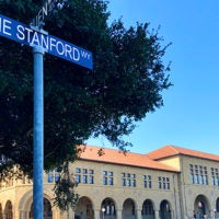 Jane Stanford Way street sign