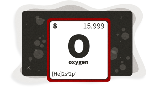 Oxygen periodic table square