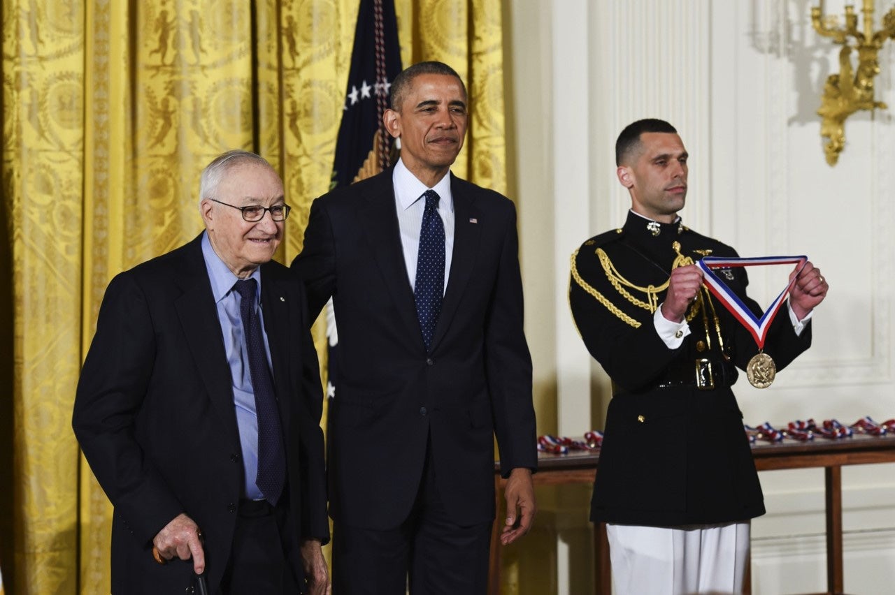Albert Bandura receives the National Medal of Science from Barack Obama