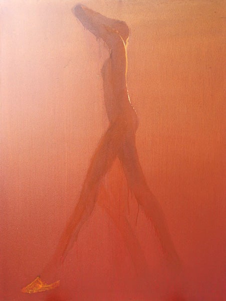 "Untitled Figure," 2010, a painting by Nathan Oliveira